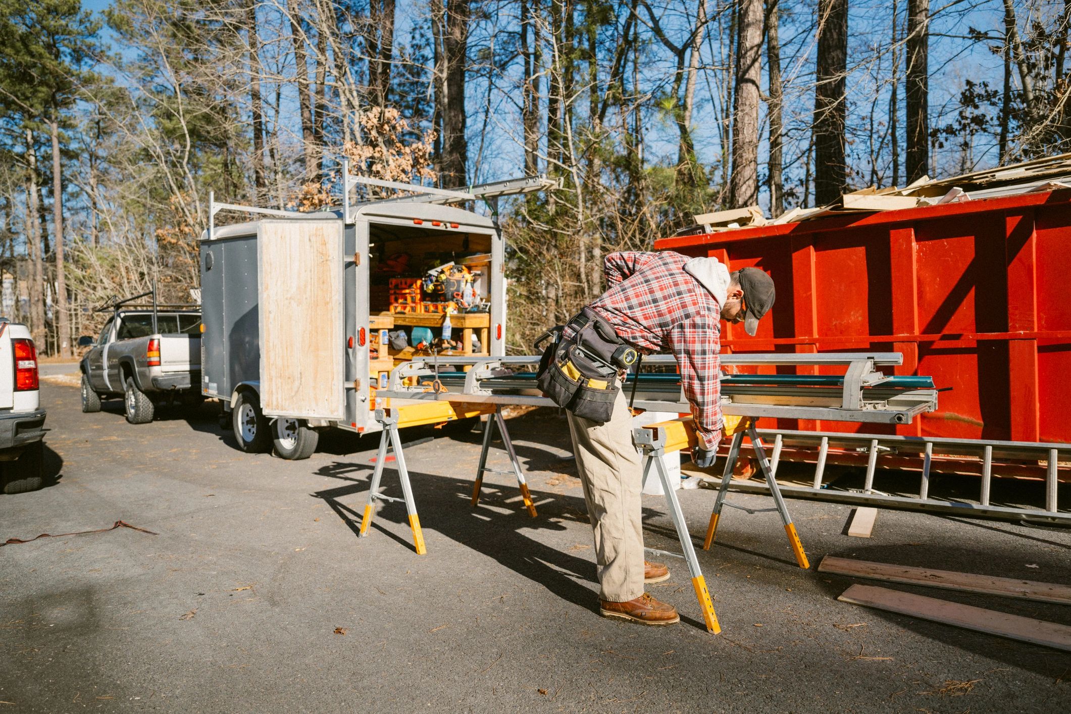 Technician performing hands-on mechanical work representing quality installation
